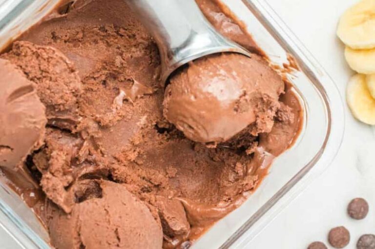 Vegan Παγωτό Μπανάνα-Σοκολάτα με 3 Υλικά (Χωρίς Ζάχαρη, Χωρίς Παγωτομηχανή)